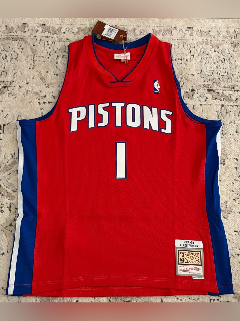 Mitchell & Ness Authentic 2008/09 Detroit Pistons Allen Iverson Jersey Men’s L